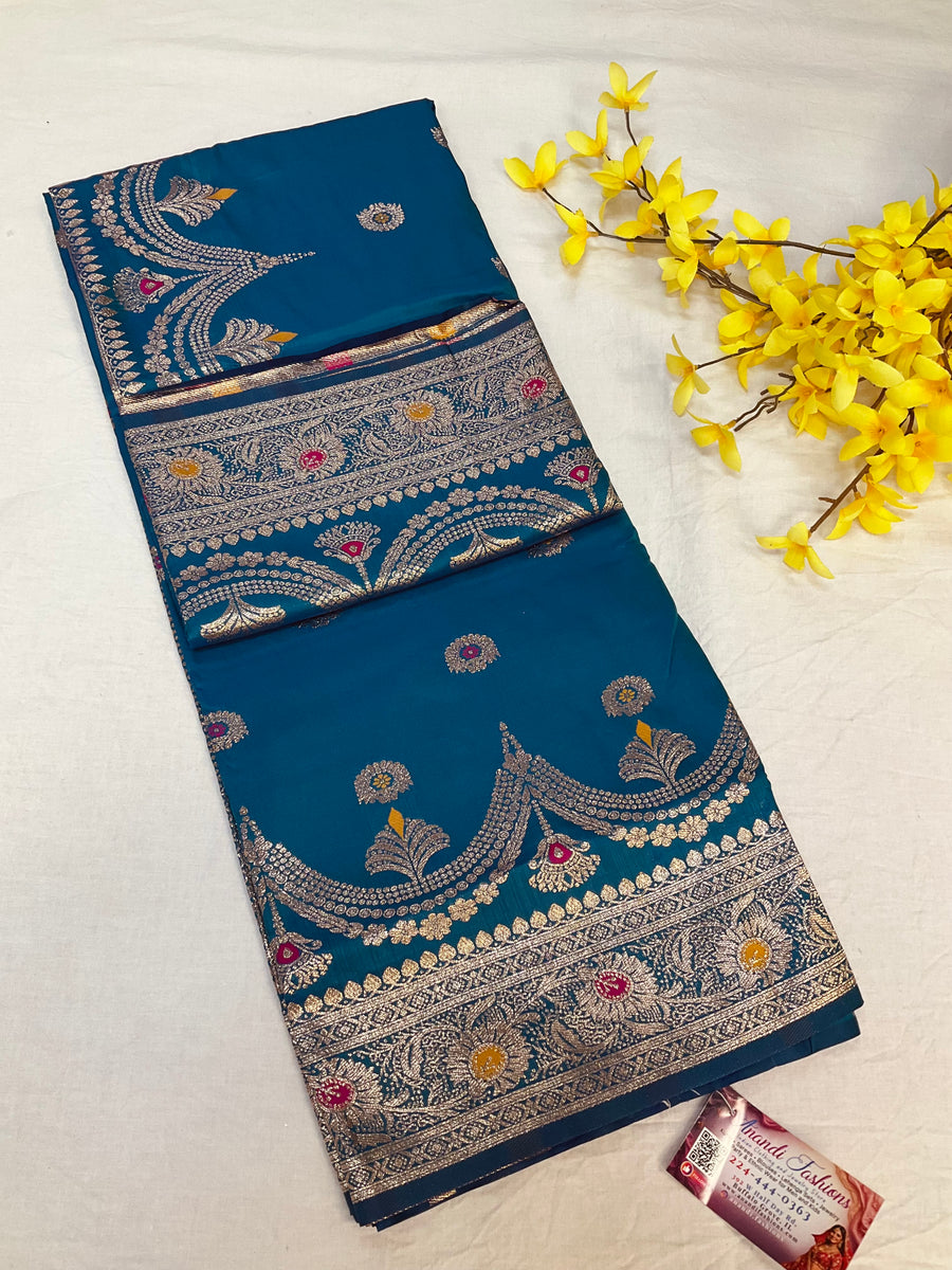 Silk Saree with Meenakari Weaving