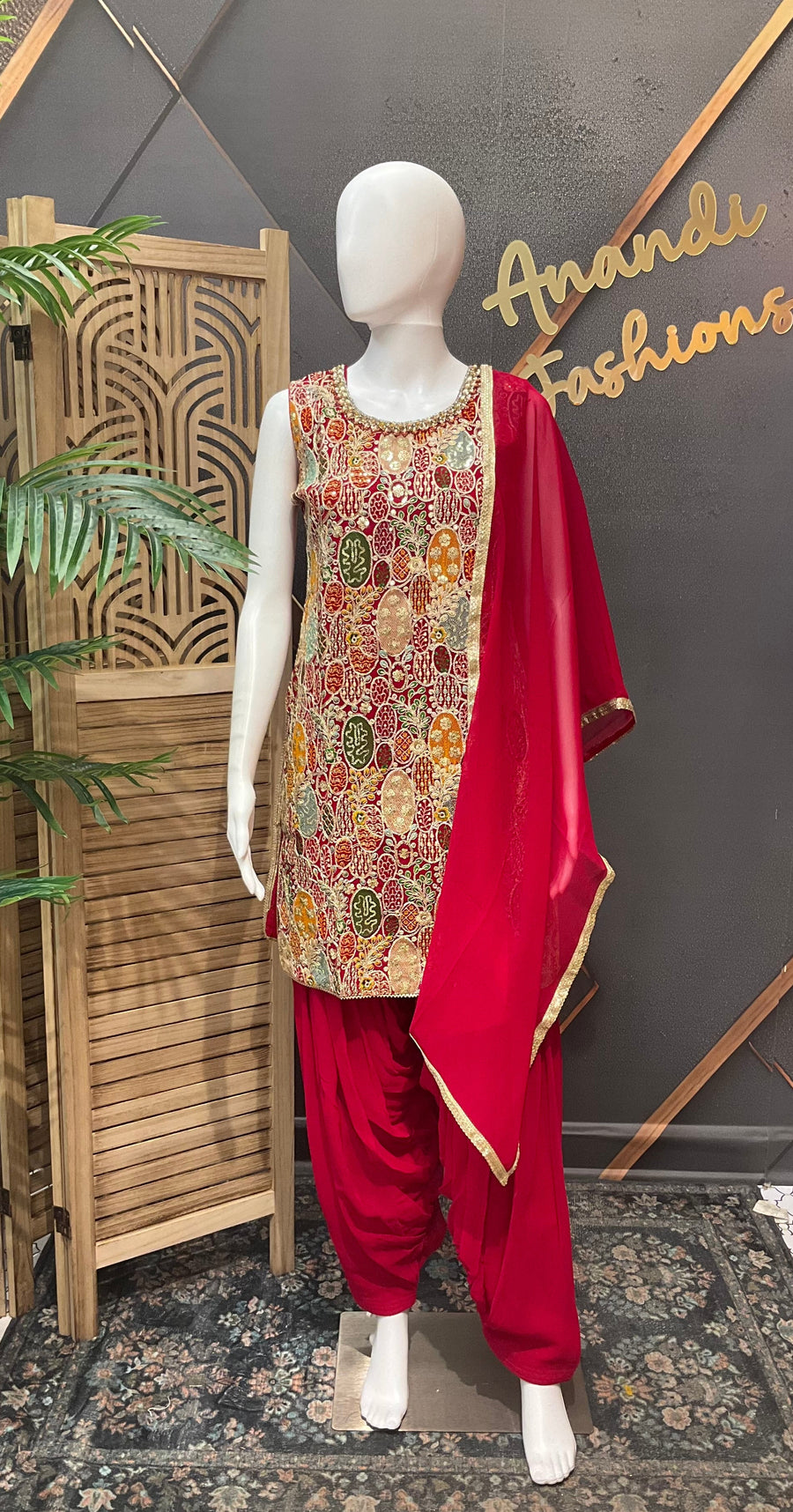 Teenage Girl Party Wear Patiyala suit