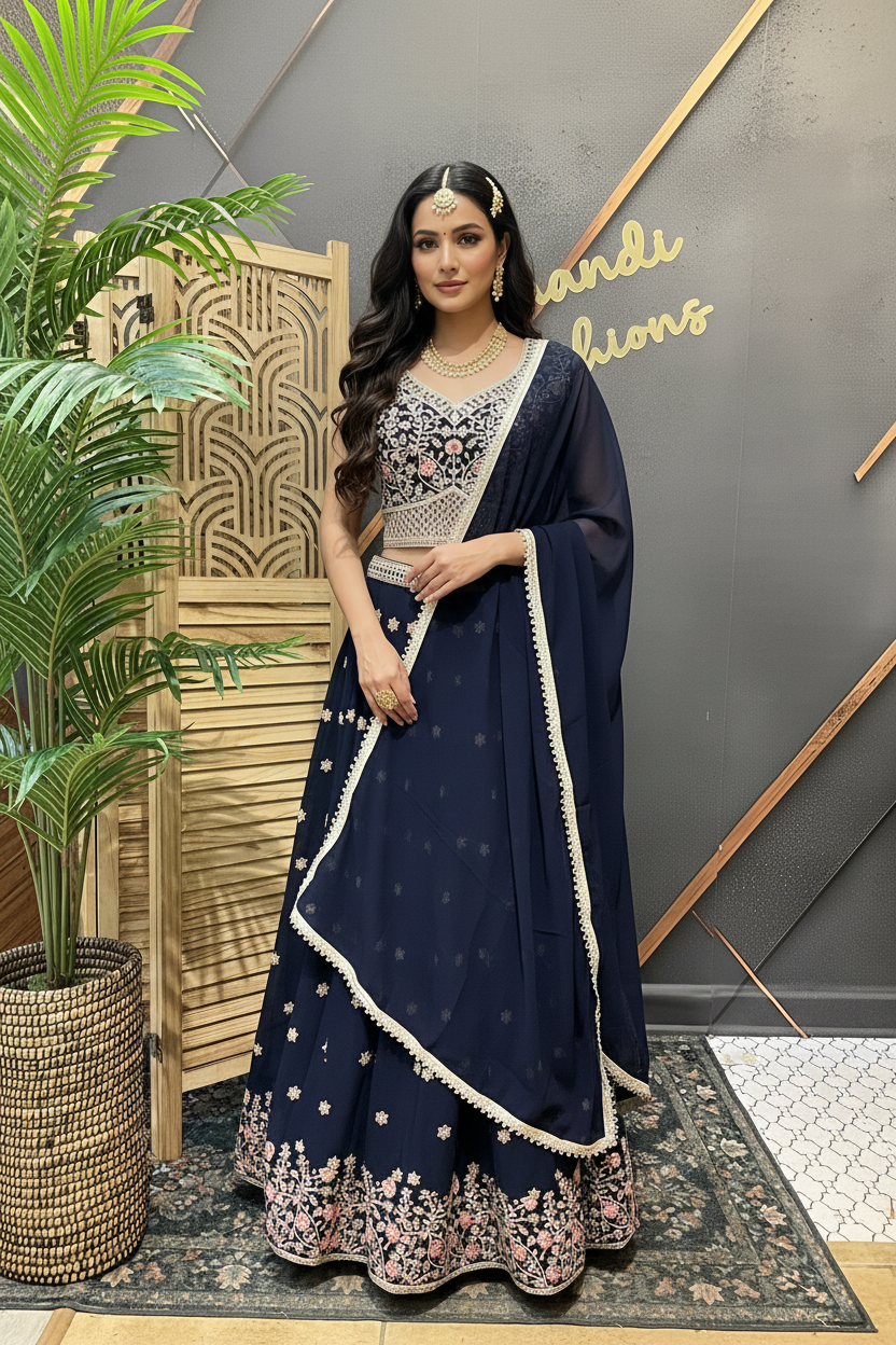 Georgette Lehenga Sets