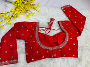 Navy blue color blouse -  - Anandi Fashions
