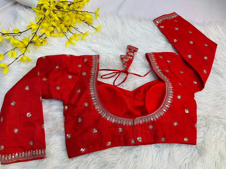Navy blue color blouse -  - Anandi Fashions