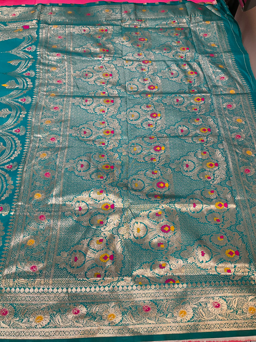 Silk Saree with Meenakari Weaving