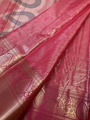 Semi Silk Kanjeevaram Allover Design Blue Saree