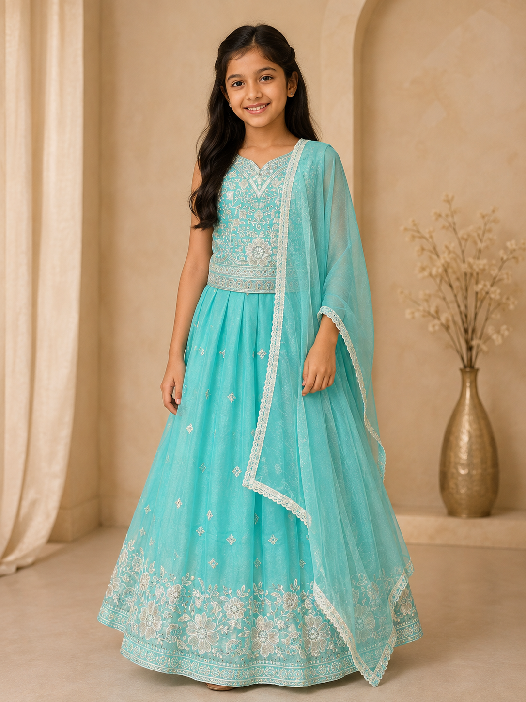 Blue Party wear Lehenga set