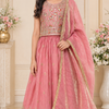 Girls Pink Lehenga sets