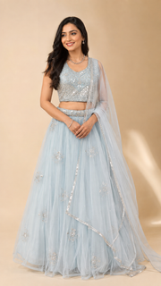 Pastel Blue  Lehenga set
