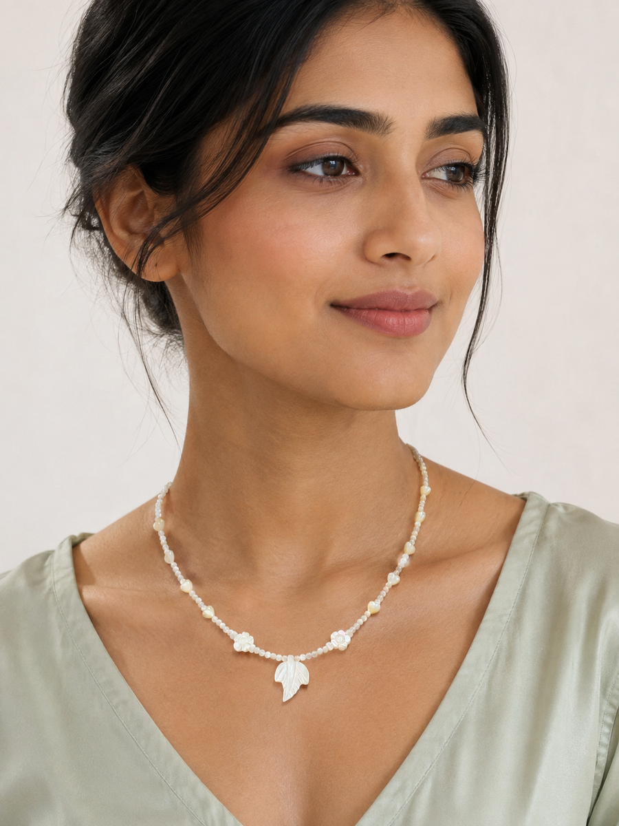 Real Shell Necklace/Chain - Jewelry - Necklace Set - Anandi Fashions