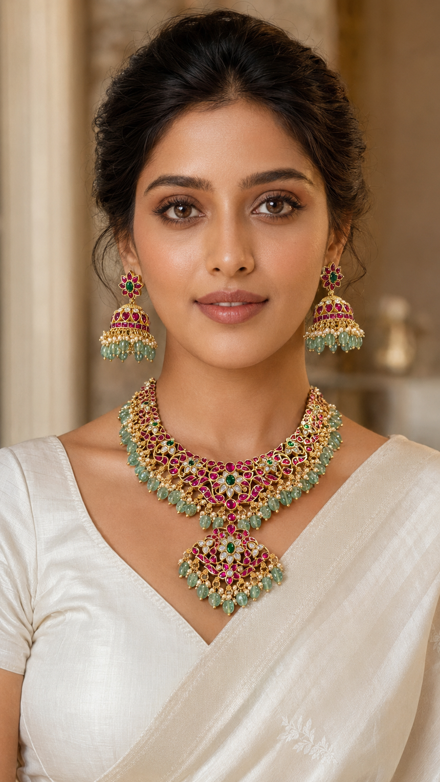 Jadau Kundan Necklace set
