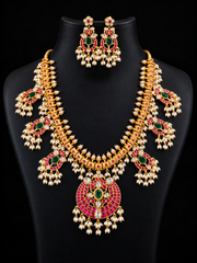 Heavy Jadau Kundan Long Necklace Set
