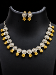 Dual Tone German Silver Necklace Set