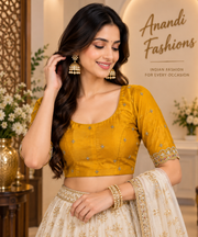 Women’s Front Opening Yellow  Tissue blouse - Women - Blouse - Anandi Fashions