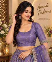 Light purple Tissue blouse - Women - Blouse - Anandi Fashions