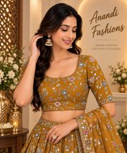 Mustard yellow blouse - Women - Blouse - Anandi Fashions