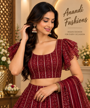 Maroon blouse - Women - Blouse - Anandi Fashions