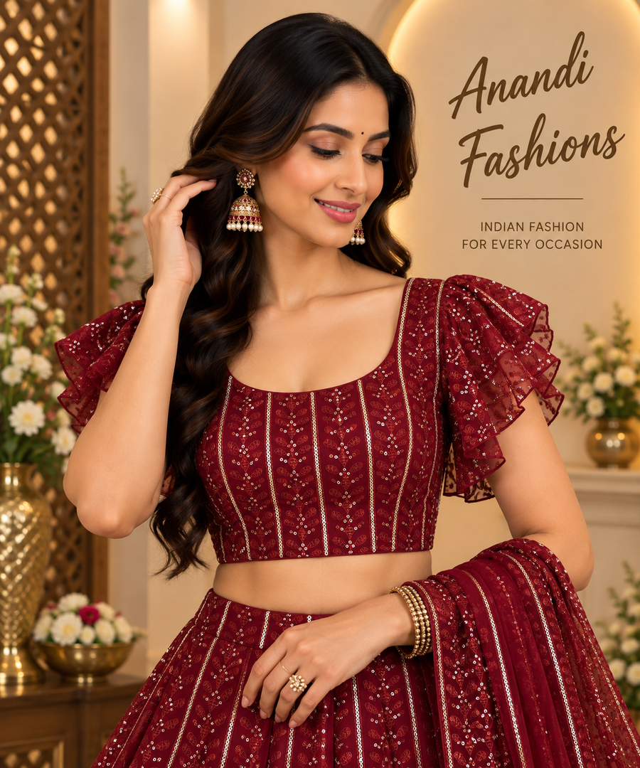 Maroon blouse - Women - Blouse - Anandi Fashions