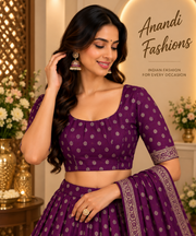 Purple blouse - Women - Blouse - Anandi Fashions