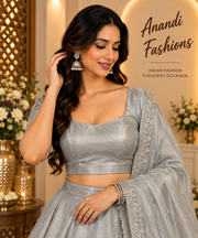 Plus size Tissue silver blouse - Women - Blouse - Anandi Fashions