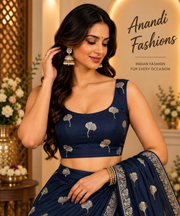 Back Opening Satin Silk Blouse - Women - Blouse - Anandi Fashions
