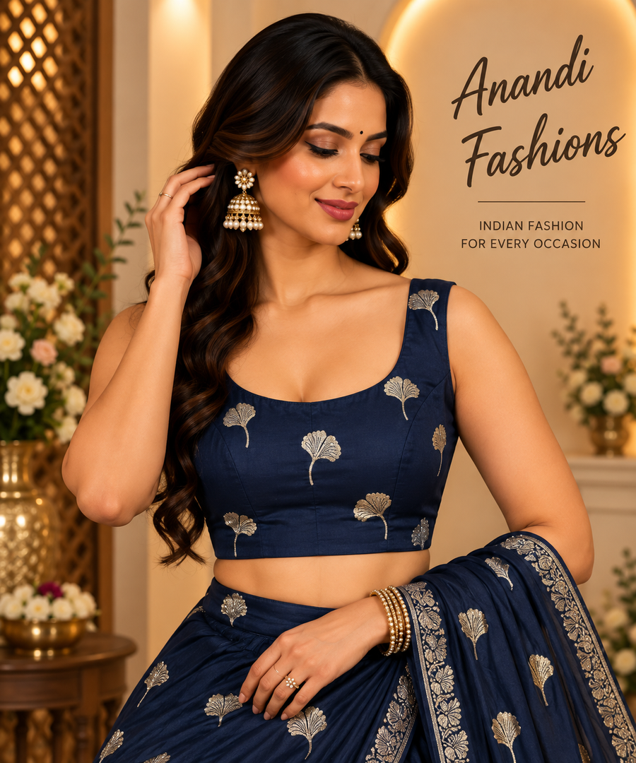 Back Opening Satin Silk Blouse - Women - Blouse - Anandi Fashions