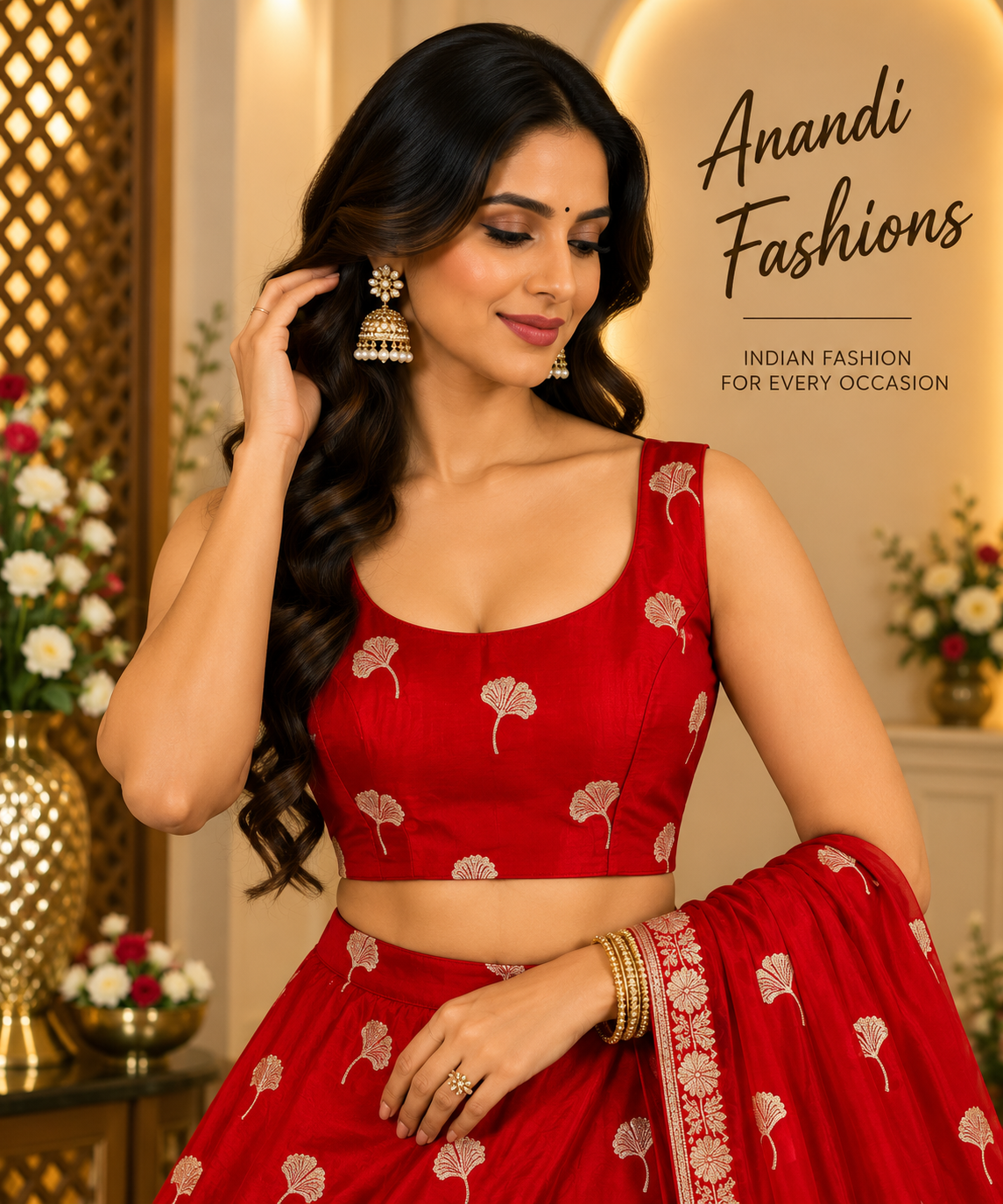 Back Opening Satin Silk Blouse - Women - Blouse - Anandi Fashions