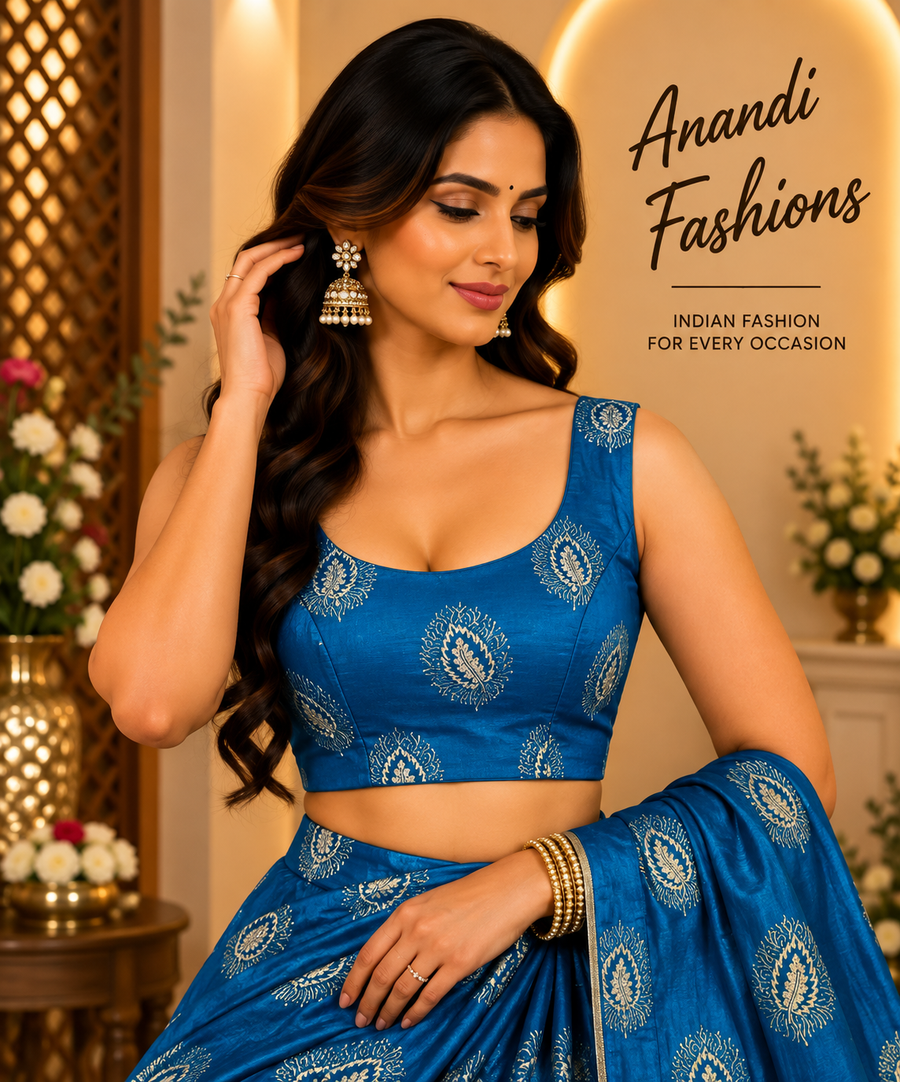 Sky Blue Blouse - Women - Blouse - Anandi Fashions