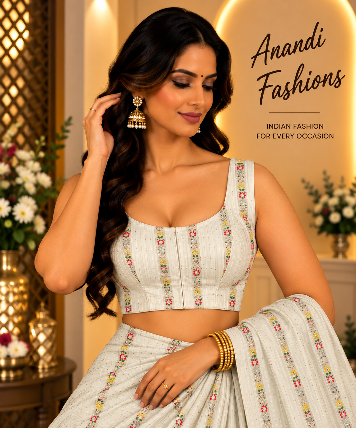 Back Opening Blouse - Women - Blouse - Anandi Fashions