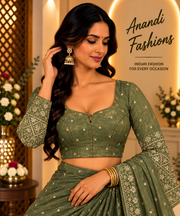 Green Full Sleeves Jimmy Choo Blouse - Women - Blouse - Anandi Fashions