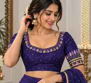 Knot Work on Raw Silk Blouse