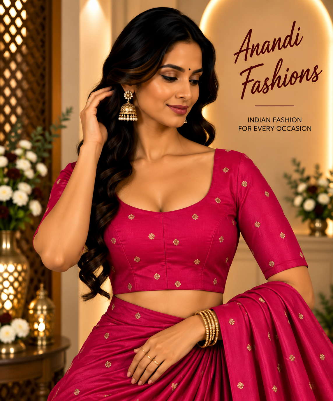 Pink Blouse - Women - Blouse - Anandi Fashions