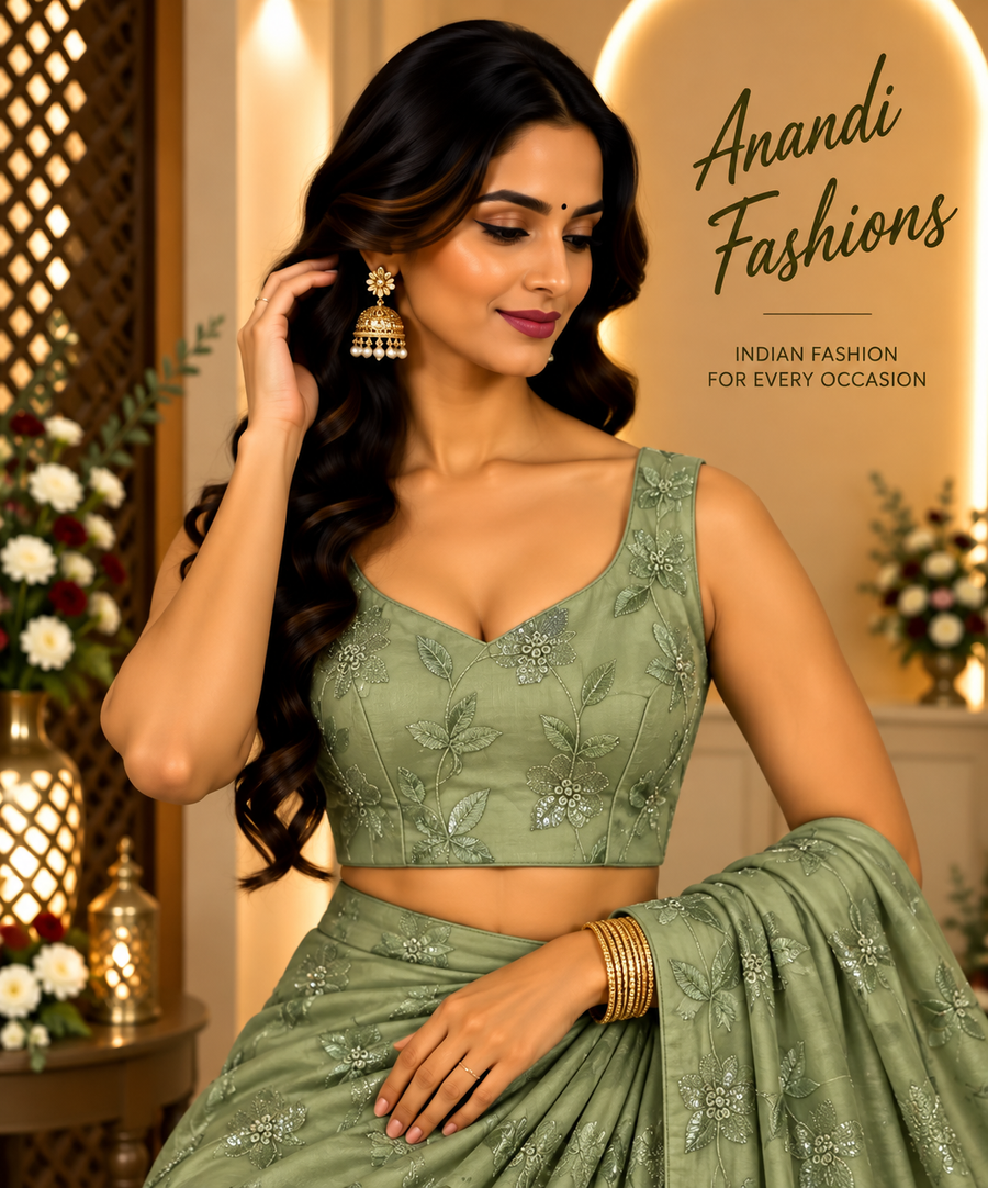 Light Green Blouse - Women - Blouse - Anandi Fashions