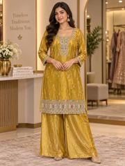 Yellow palazzo set