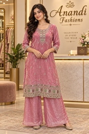 Pink palazzo set