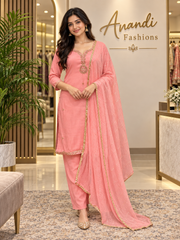 Pink Party Wear Kurti set