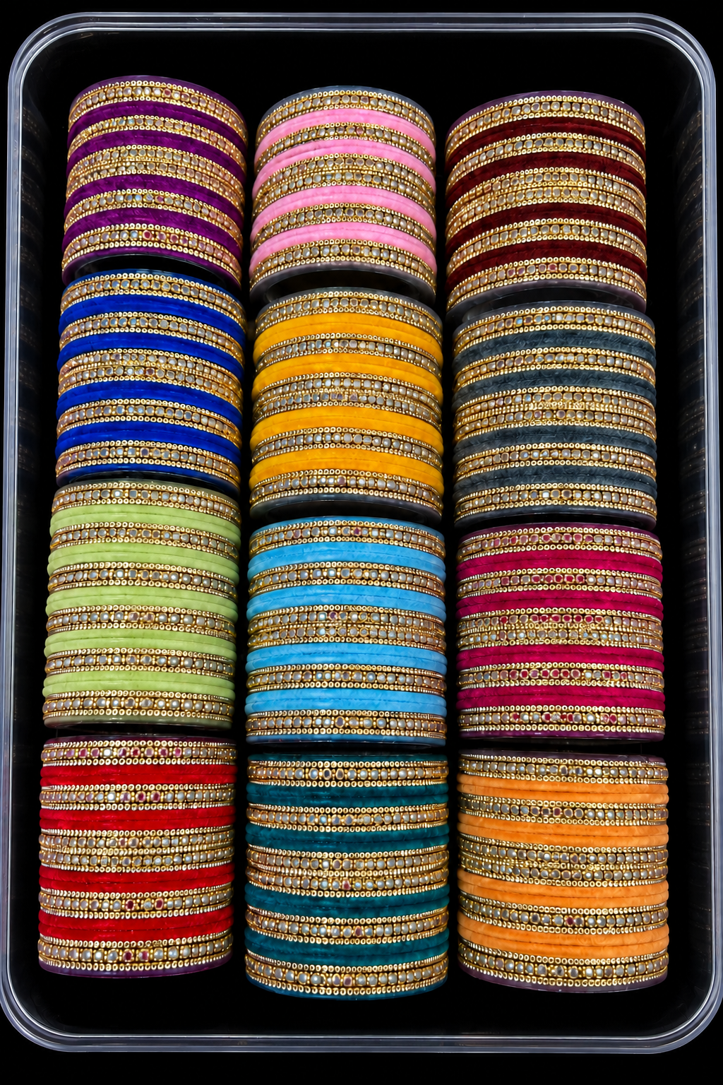 Girls Pastel Bangles Size 1.12 — 1–2 Years