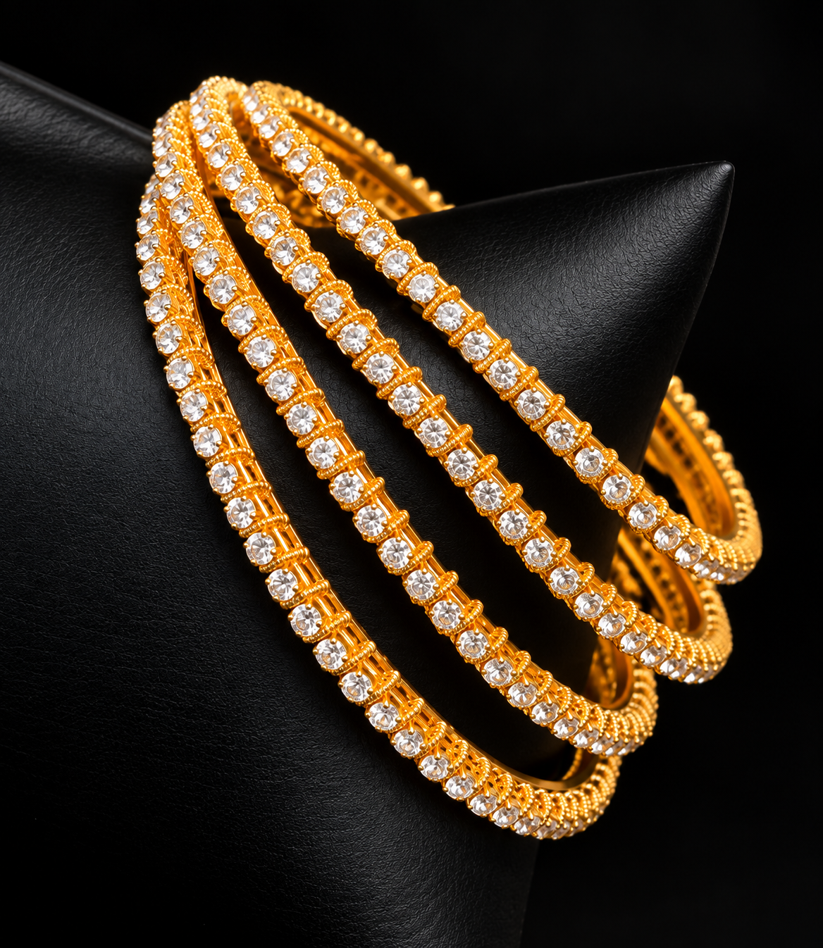 CZ Bangles set- set of 4