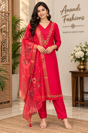 Women’s Pink /Churidar Set Kurti Set