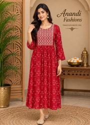 Women’s Rayon with Sequin Work Kurti - Women - Kurti - Anandi Fashions