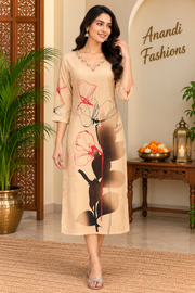 Women’s Digital Print Rayon Kurti - Women - Kurti - Anandi Fashions