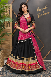 Garba Black Silk Chaniya choli