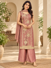 Unique Style Onion Pink Palazzo set