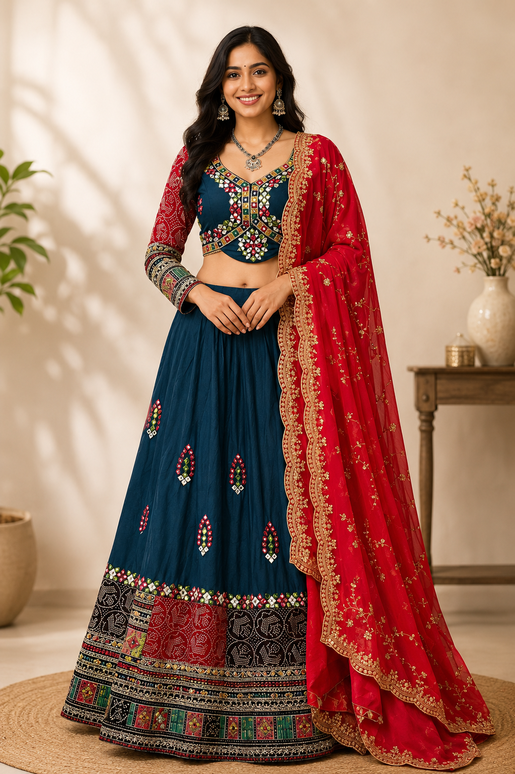 Premium quality-Garba Chaniya Bandhini Choli