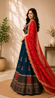 Premium quality-Garba Chaniya Bandhini Choli
