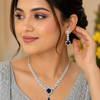 Silver Party Necklace Set