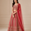 Heavy Work Net Lehenga Set Colors