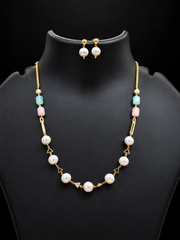 Pearls beads Mala Necklace Set