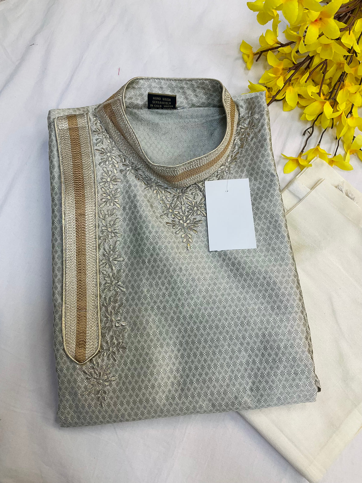 Grey Men's kurta set
