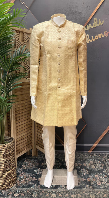 Gold - Indo western Men’s Sherwani set