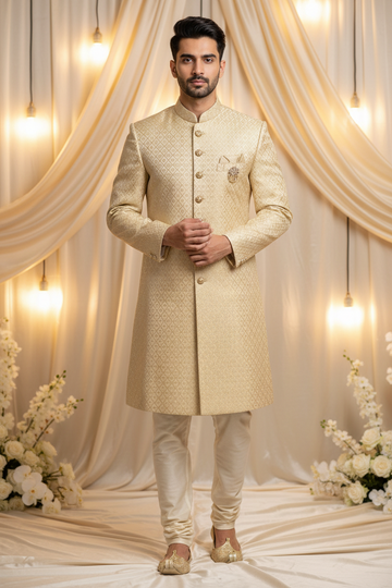 Gold - Indo western Men’s Sherwani set