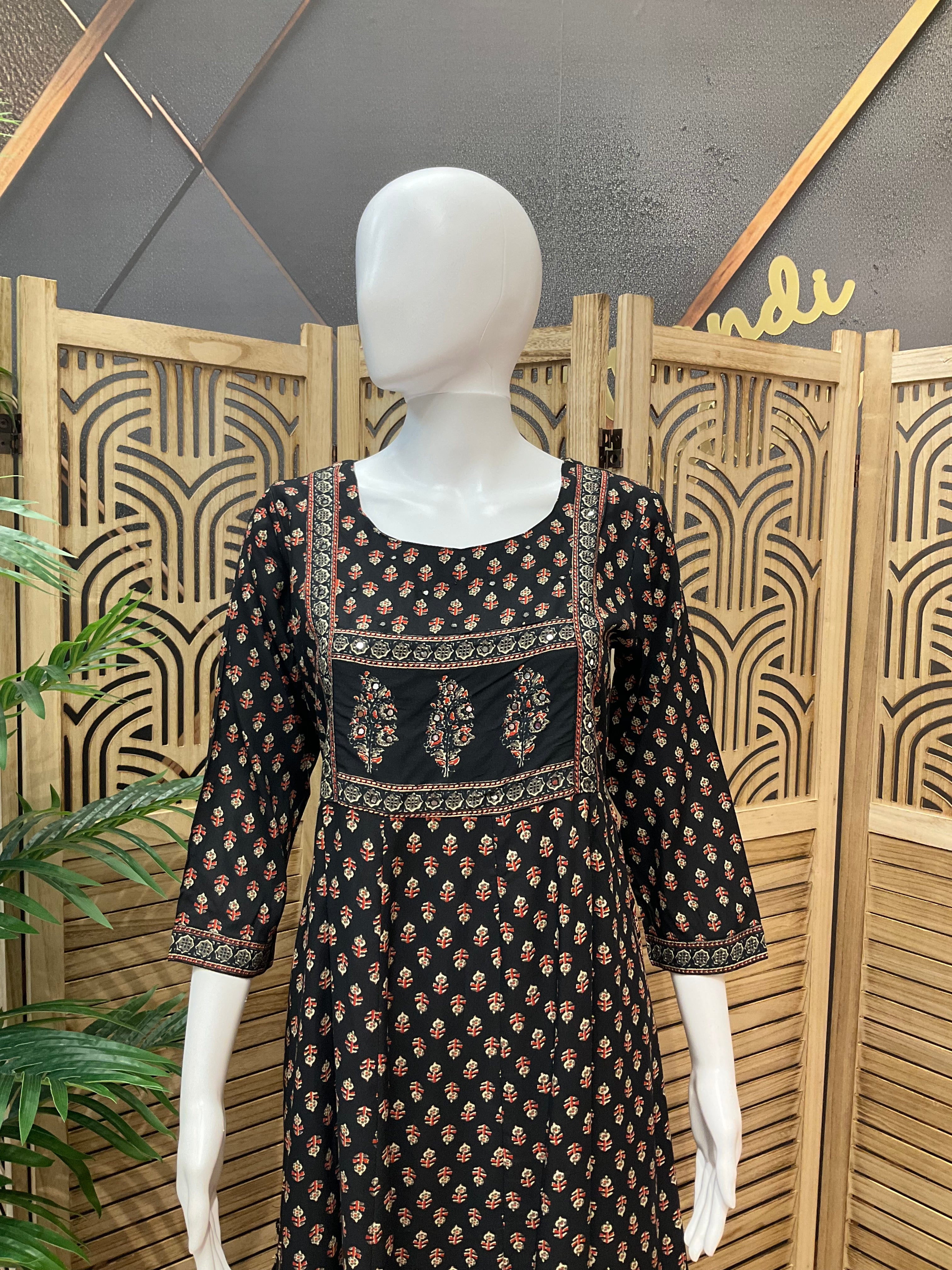 Black long kurti
