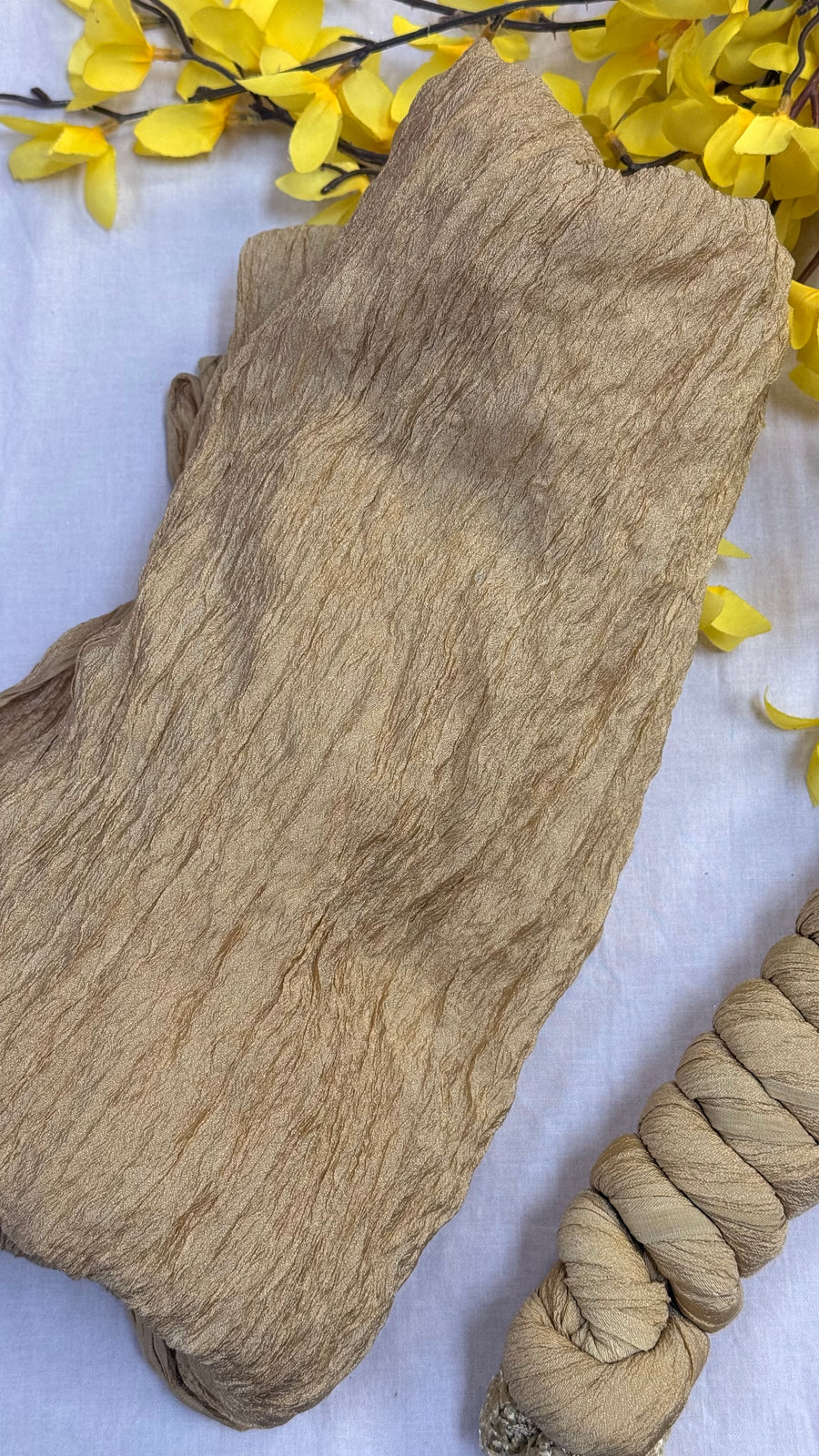 Gold Crushed Dupatta